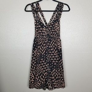 Maude Empire Double Straps Black/Nude Sundress